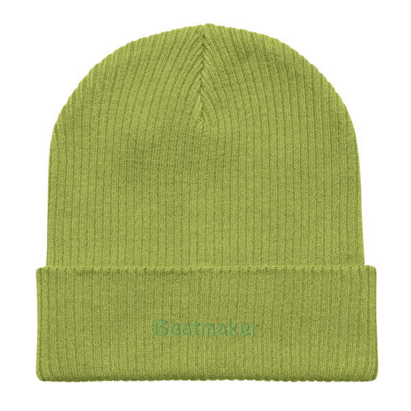 organic ribbed beanie leaf green front 659a06131f06d