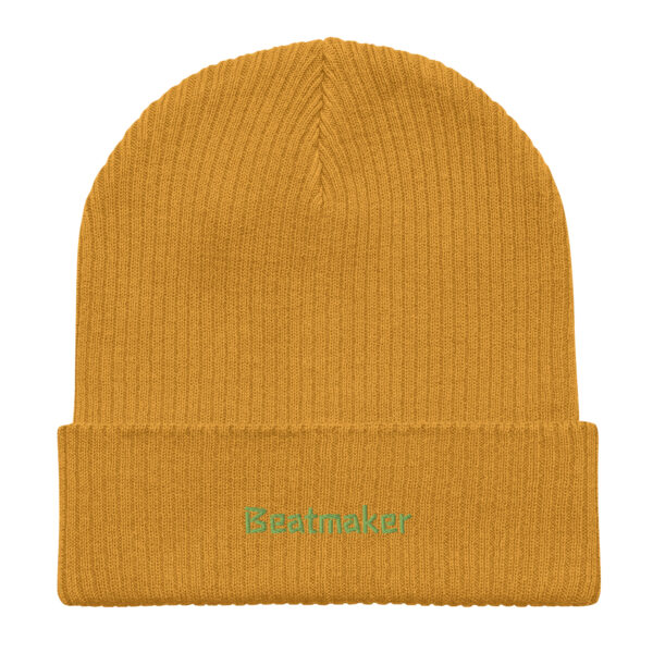organic ribbed beanie mustard yellow front 659a06131efb7