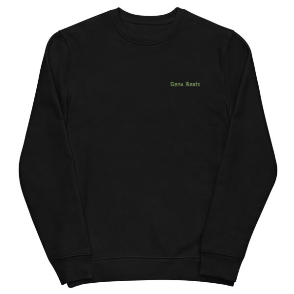 unisex eco sweatshirt black front 6599455acec44