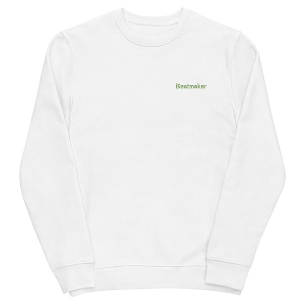 unisex eco sweatshirt white front 659a06b77aa12